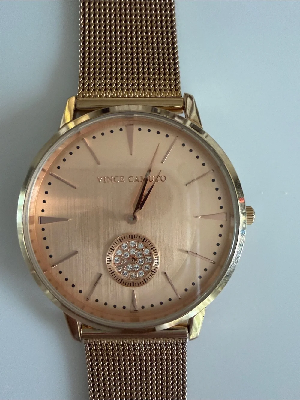 Vince Camuto Gold Mesh Bracelet Watch